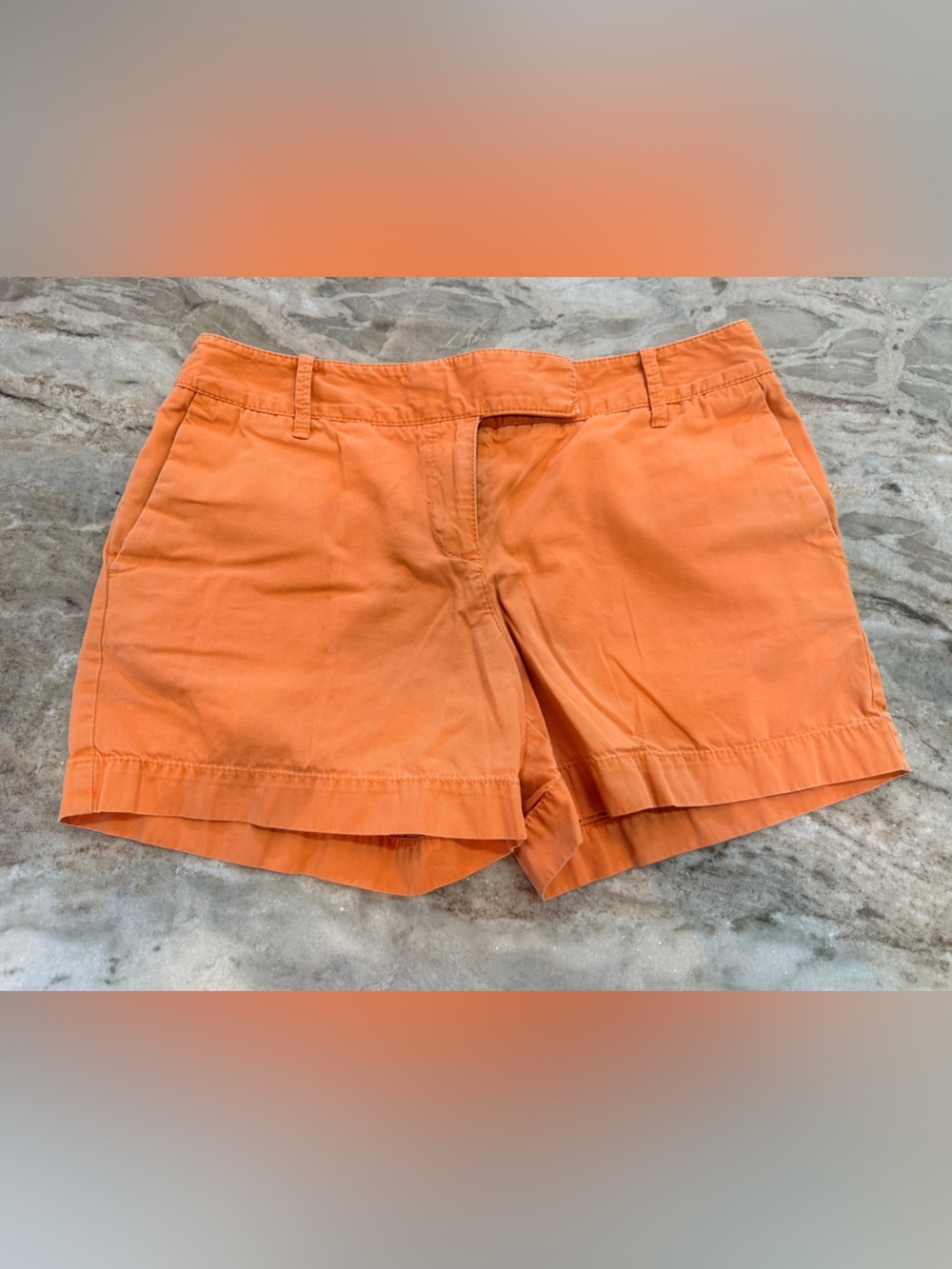 LOFT Ann Taylor Chino Shorts Women’s Size 4 Peach Coral Cotton Summer Casual